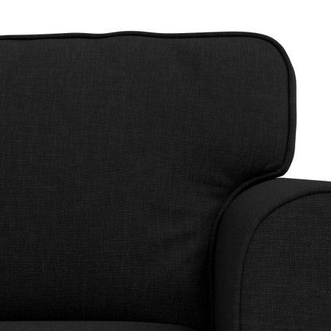 Sofa 2 pcs Czarny Metal
