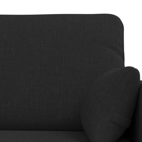 Sofa 2 pcs Czarny Metal