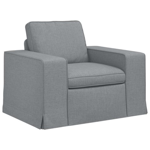 Sofa 2 pcs Jasnoszary Metal