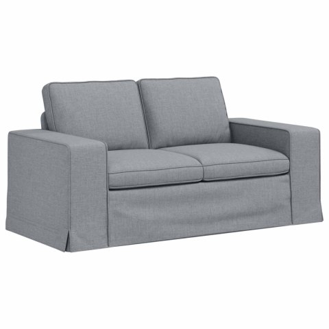 Sofa 2 pcs Jasnoszary Metal