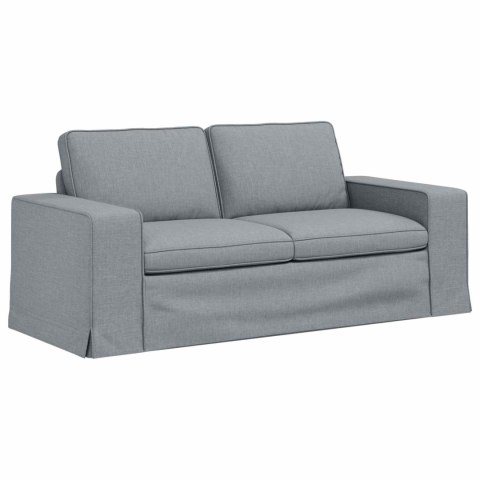 Sofa 2 pcs Jasnoszary Metal