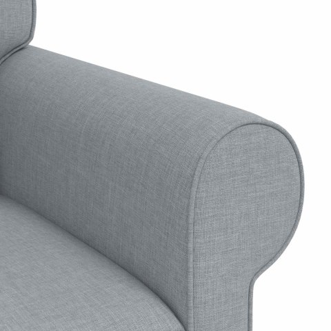 Sofa 2 pcs Jasnoszary Metal