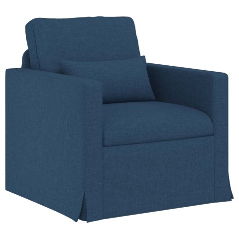 Sofa 2 pcs Niebieski Metal