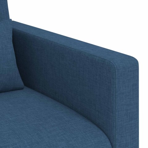 Sofa 2 pcs Niebieski Metal