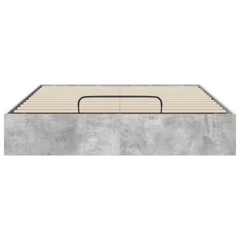 Łóżko otomanowe Betonowy 193 x 120 x 25 cm Płyta wiórowa