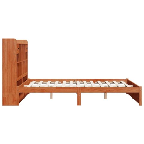 Regał Ramy Łóżka Z zagłówkiem 2 pcs Woskowy Brąz 200 x 160 cm