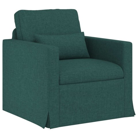 Sofa 2 pcs Ciemna zieleń Metal