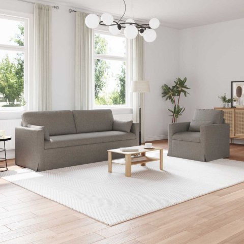 Sofa 2 pcs Ciemnoszary Metal