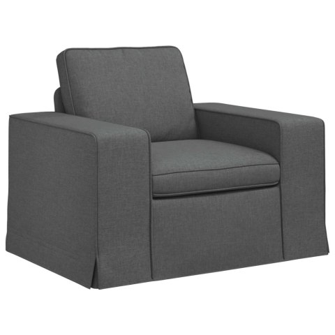 Sofa 2 pcs Ciemnoszary Metal