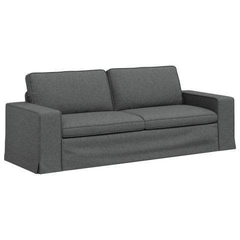 Sofa 2 pcs Ciemnoszary Metal