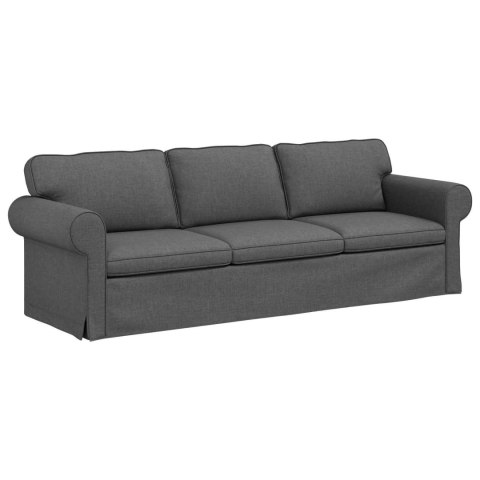 Sofa 2 pcs Ciemnoszary Metal