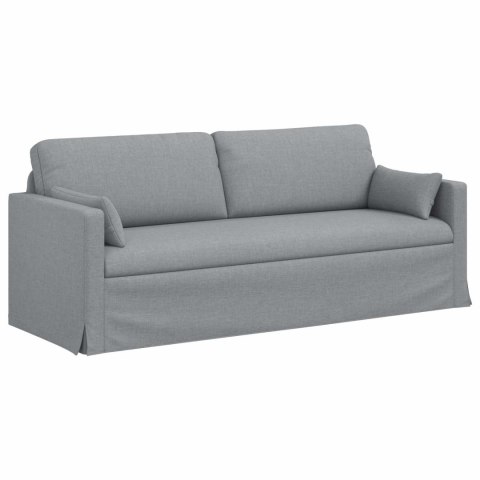 Sofa 2 pcs Jasnoszary Metal