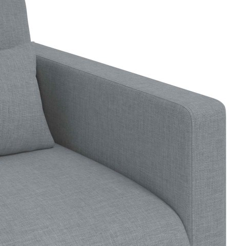 Sofa 2 pcs Jasnoszary Metal