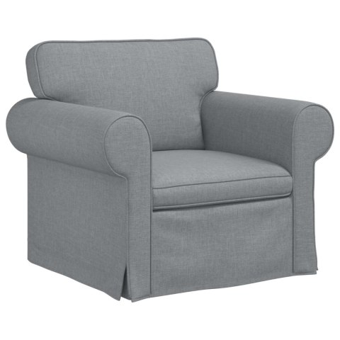 Sofa 2 pcs Jasnoszary Metal