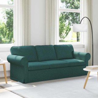 Sofa Ciemna zieleń 215 x 82 x 80 cm Metal