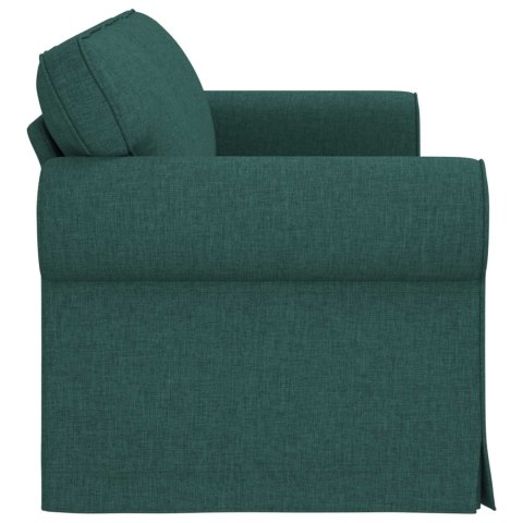 Sofa Ciemna zieleń 215 x 82 x 80 cm Metal
