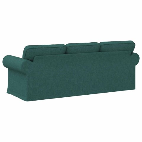 Sofa Ciemna zieleń 215 x 82 x 80 cm Metal