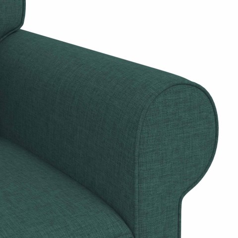 Sofa Ciemna zieleń 215 x 82 x 80 cm Metal