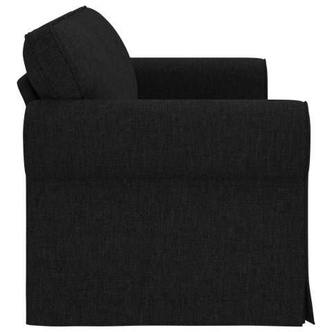 Sofa Czarny 215 x 82 x 80 cm Metal