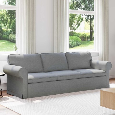 Sofa Jasnoszary 215 x 82 x 80 cm Metal