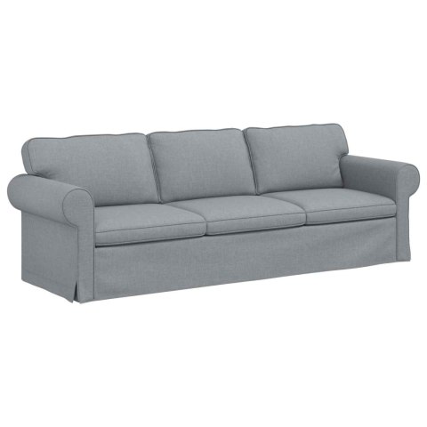 Sofa Jasnoszary 215 x 82 x 80 cm Metal