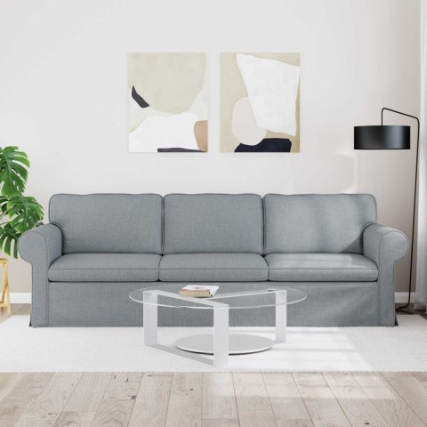 Sofa Jasnoszary 215 x 82 x 80 cm Metal