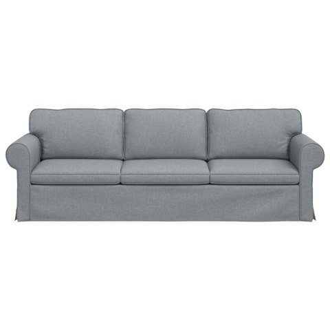 Sofa Jasnoszary 215 x 82 x 80 cm Metal