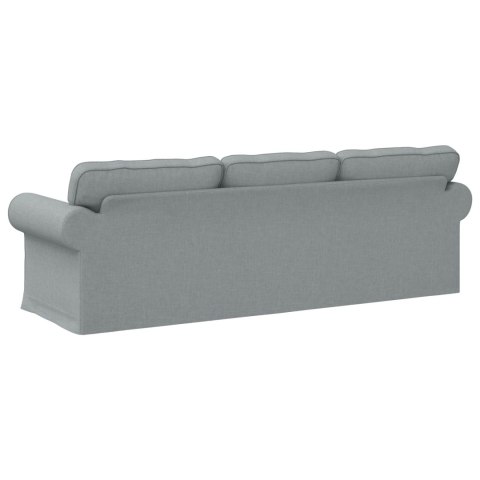 Sofa Jasnoszary 215 x 82 x 80 cm Metal