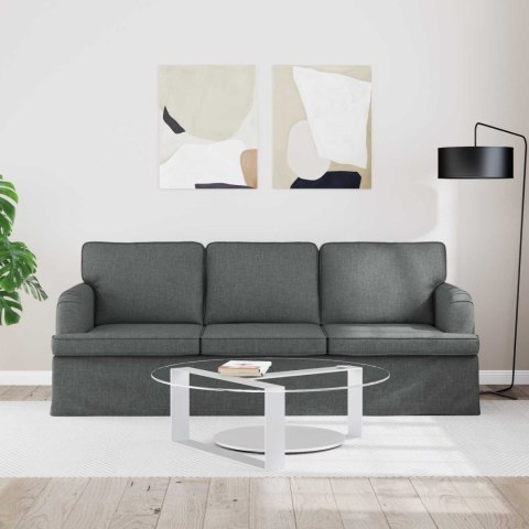 Sofa Ciemnoszary 142 x 80 x 85 cm Metal