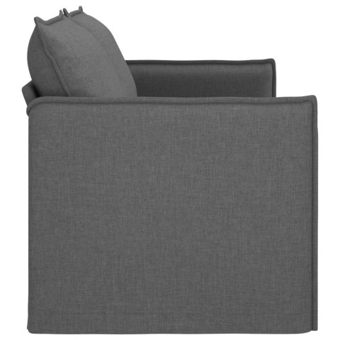Sofa Ciemnoszary 195 x 82 x 85 cm Metal