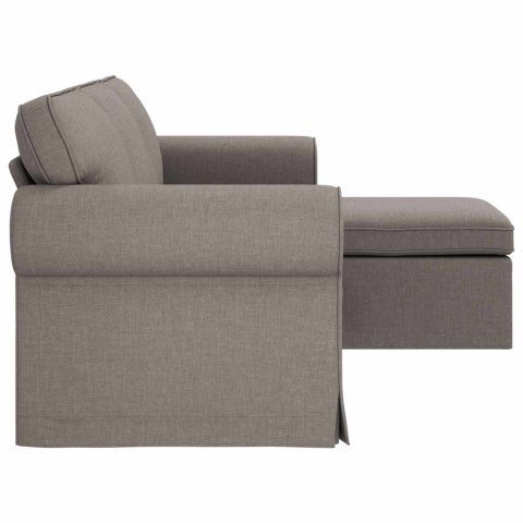 Sofa Ciemnoszary 215 x 138 x 80 cm Metal