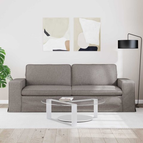 Sofa Ciemnoszary 222 x 80 x 82 cm Metal