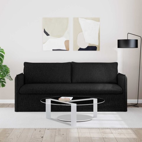 Sofa Czarny 195 x 82 x 85 cm Metal