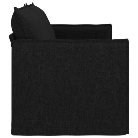 Sofa Czarny 195 x 82 x 85 cm Metal