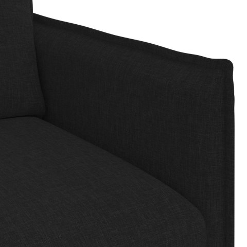 Sofa Czarny 195 x 82 x 85 cm Metal