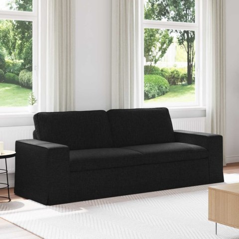 Sofa Czarny 222 x 80 x 82 cm Metal