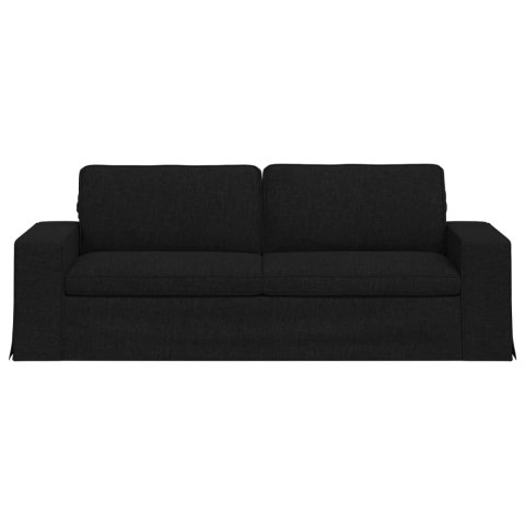 Sofa Czarny 222 x 80 x 82 cm Metal