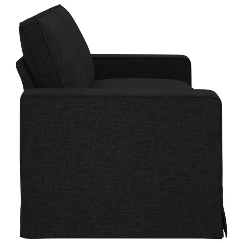 Sofa Czarny 222 x 80 x 82 cm Metal