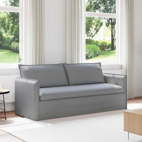 Sofa Jasnoszary 195 x 82 x 85 cm Metal