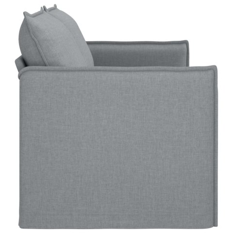 Sofa Jasnoszary 195 x 82 x 85 cm Metal