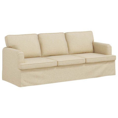 Sofa Kremowy 142 x 80 x 85 cm Metal