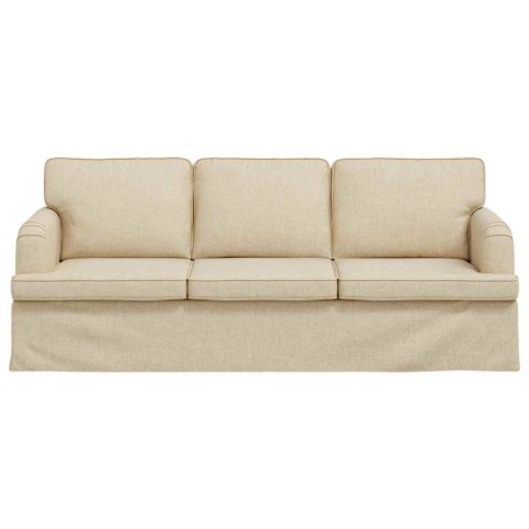 Sofa Kremowy 142 x 80 x 85 cm Metal