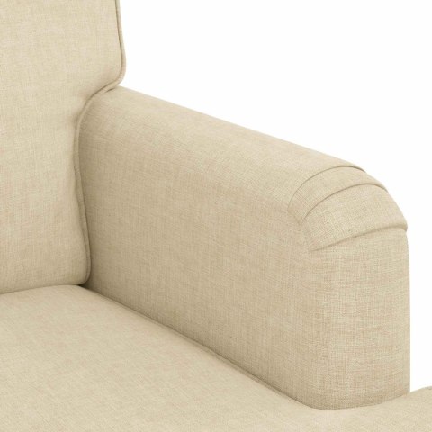 Sofa Kremowy 142 x 80 x 85 cm Metal