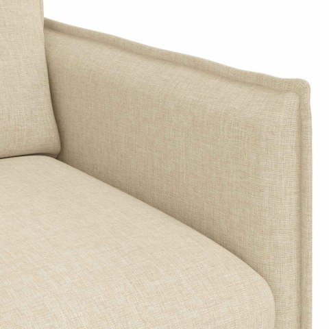 Sofa Kremowy 195 x 82 x 85 cm Metal