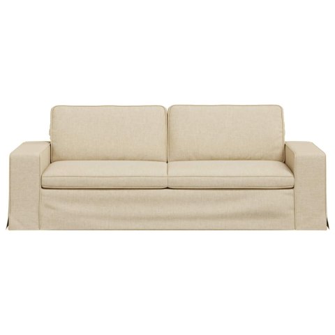 Sofa Kremowy 222 x 80 x 82 cm Metal