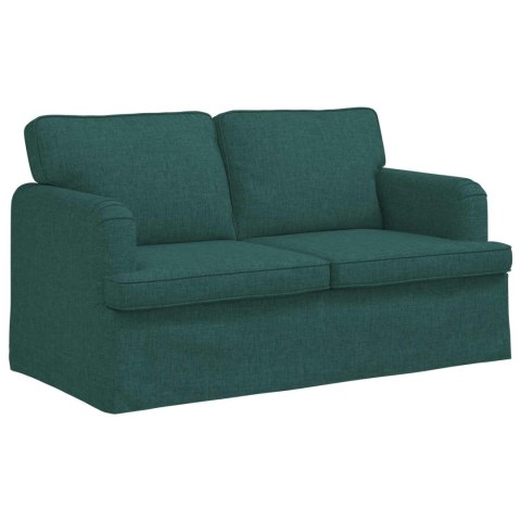 Sofa 2 pcs Ciemna zieleń Metal