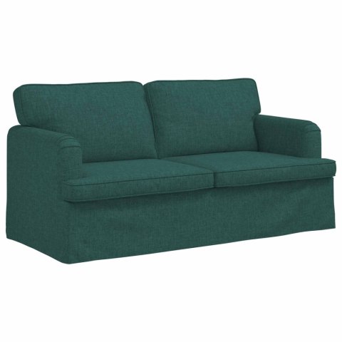 Sofa 2 pcs Ciemna zieleń Metal
