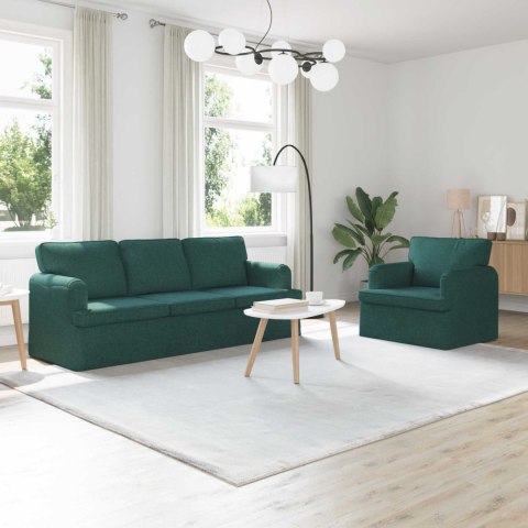 Sofa 2 pcs Ciemna zieleń Metal