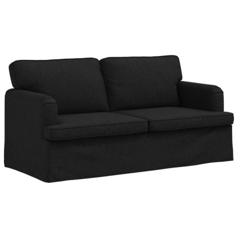 Sofa 2 pcs Czarny Metal