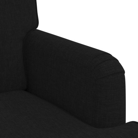 Sofa 2 pcs Czarny Metal